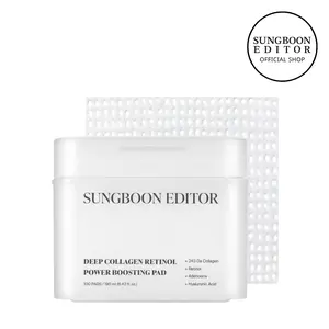 [SUNGBOON EDITOR Official] Deep Collagen Retinol Power Boosting Pads | Hydrate, Smooth & Soothing Skincare for Comfort & Skin Repair