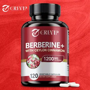 Berberine HCl with Ceylon Cinnamon Dietary Supplement 120 Capsules