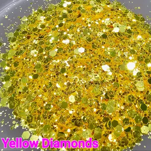 Yellow Diamond Glitter