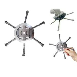 Durable Steel Wire Weed Wacker Head, Universal Replacement Blade for Electric & Battery Powered Trimmers, 6 Inch Weed Cutter Accessory