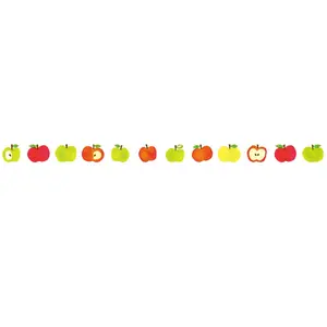 Apples | PLUS Petit Deco Rush Tape Narrow | Mini Decorative Tape for Planners and Journals
