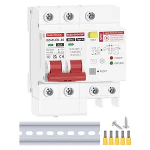 Whole  Surge Protector 30 Amp GFCI Breaker, 30A Ground Fault Circuit Interrupter