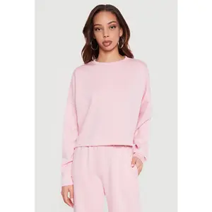 Long Sleeve Crew Neck Pullover Sweatshirt