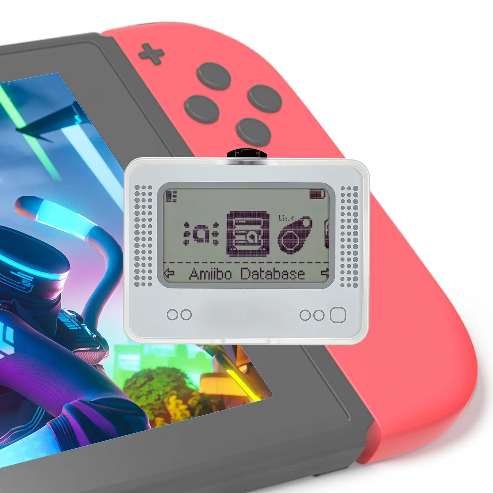 NFC Emulator for Switch, Wii U & 3DS, Smart NFC Tag Emulator with 4000+ Data Storage, 70+ Built-in Games, Unlimited Rewrites, 1.2in LCD, USB Rechargeable Organizer NFC Tags for Popular Adventures