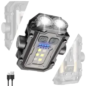 Mini Rechargeable Led Flashlight, Keychain Light for Bag, Work Light EDC Portable Torch Keychain Torch, Camping Gadgets, Waterproof, Tactical Flashlight with Magnet