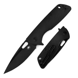KLAKEN B04 GRANI, D2 Blade with G10 Handle EDC Folding Pocket Knife