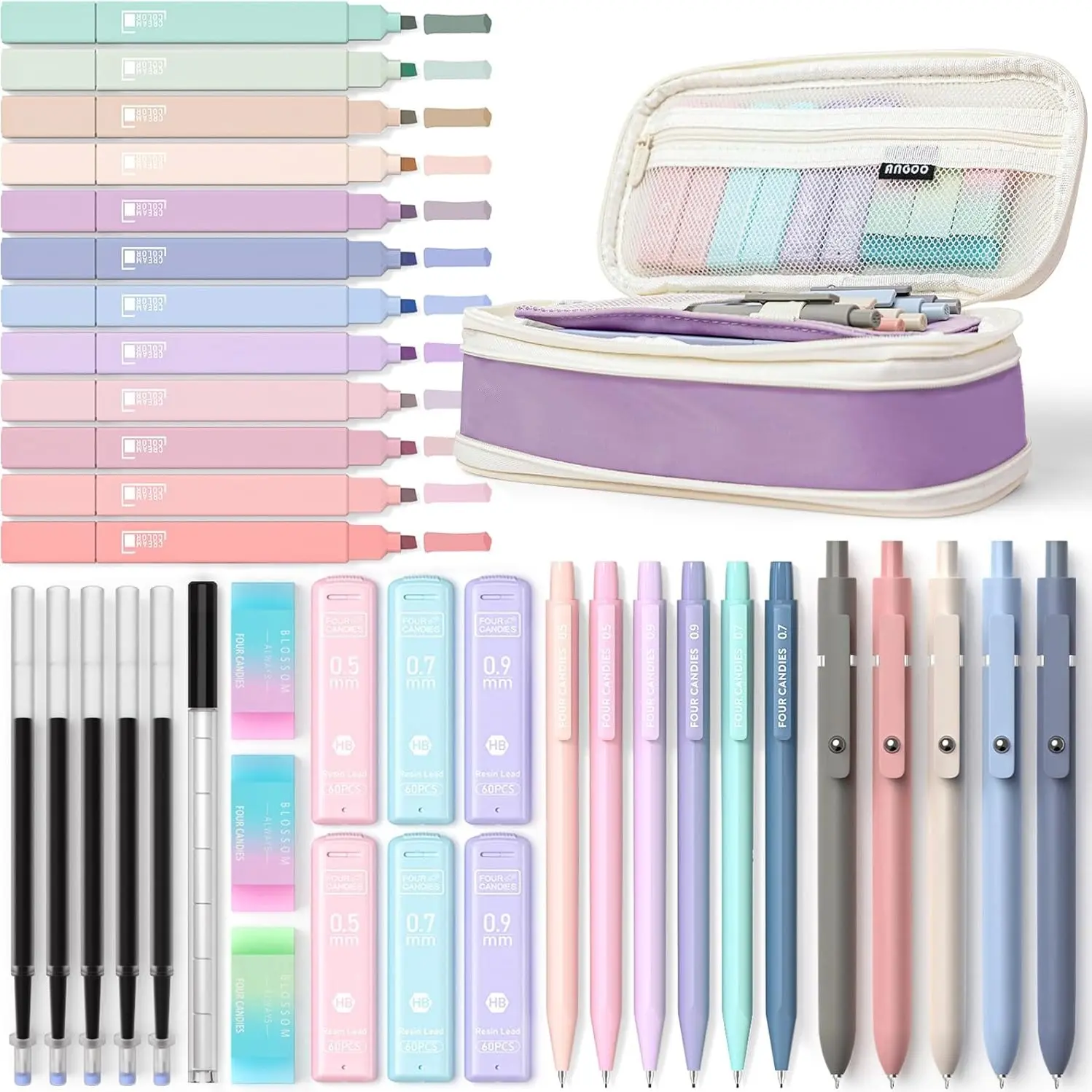 Aesthetic School Supplies/Purple