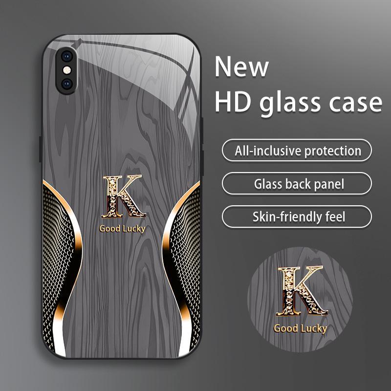Suitable for [iPhone Xs Max] Brand new premium phone case, drop-proof and fingerprint-resistant，sophisticated and minimalist design, with 26 English letters to choose from 995
