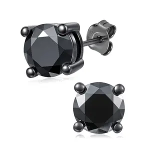 Molenia Black Moissanite Stud Earrings