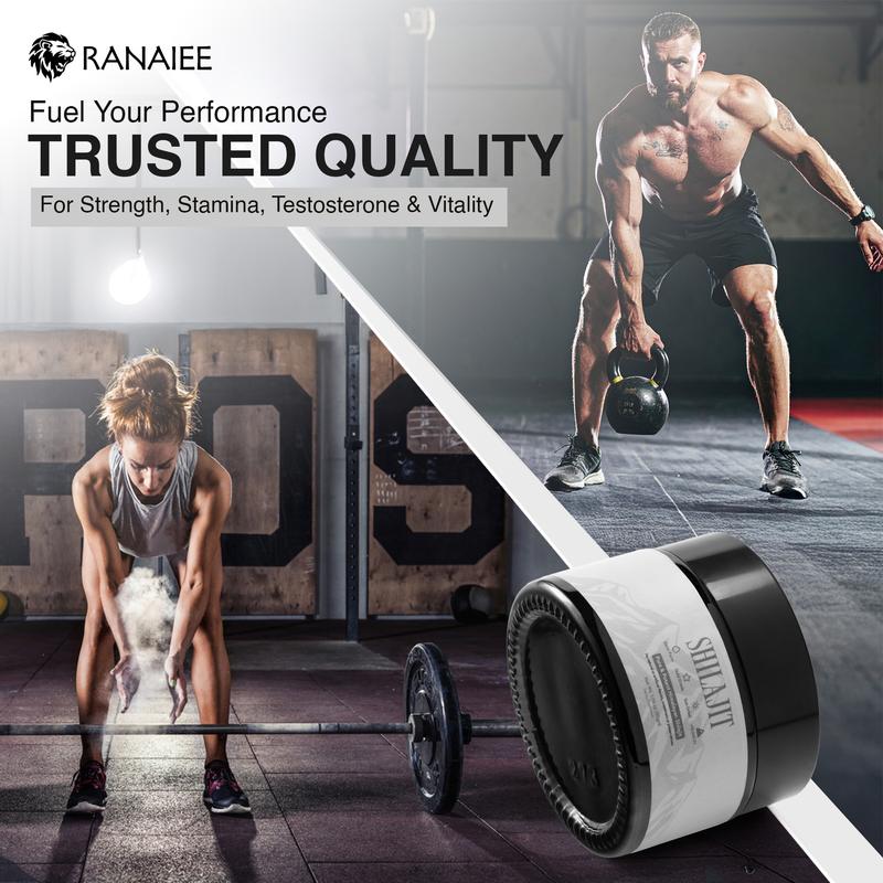 Ranaiee Pure Himalayan Shilajit Resin Grade A Potency 85+ with High Fulvic Acid for Energy Stamina & Immune Support 30g Natural Wellness Supplement for Men Women Fitness Dietary Vitamin Vitamin