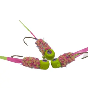 3 1/16 oz Wedge Tail Crappie Jigs Electric Chicken