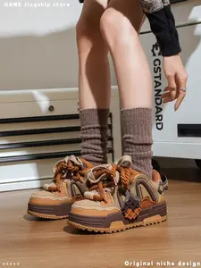 Women's Casual Sneakers, Trainer, Thick Sole Height Increasing Shoes, Versatile Couple Footwear, Comfortable Daily Wear, Stylish Board Shoes, Athletic Walking Shoes, Sports Shoes