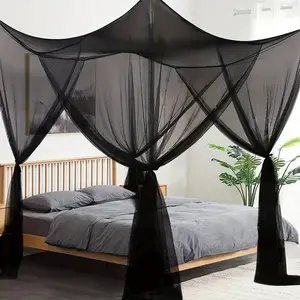 Large Mosquito Net Bed Cover, Four Corner Curtain Set, Princess Style Decoration, Suitable for Everyone, Bedroom Essential, Mosquito Netting