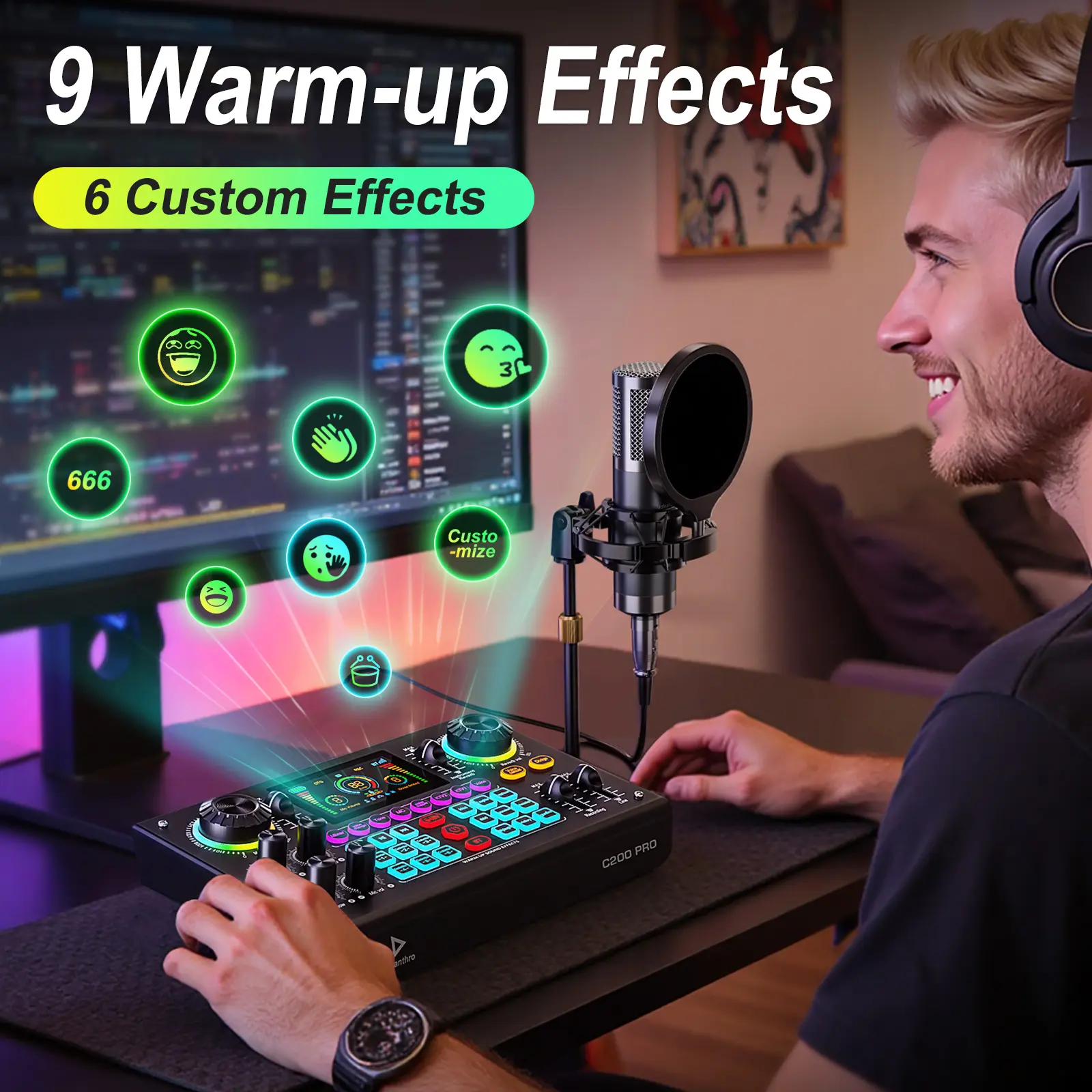 Live Exclusive】 Tenlamp C200PRO-P15 Ultimate Mixing Sound Card
