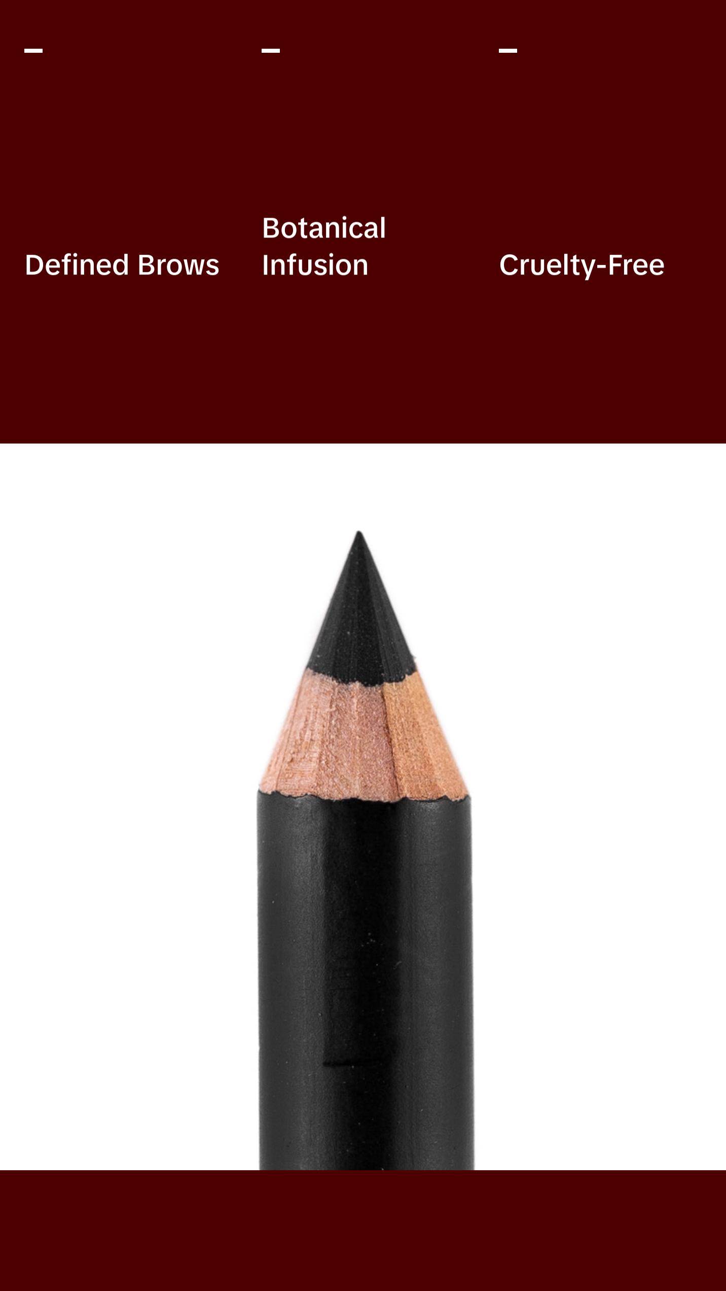 Palladio Brow Pencil - Dark Brown, Cosmetic, Ideal for Makeup and Daily Use