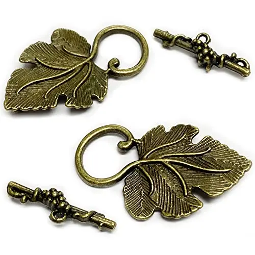 Large brass toggle clasp