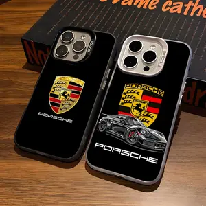 S-sports P-PorscheS Phone Case For iPhone17 Air 16 15 14 Plus 13 12 11 Pro 7 8 XS Max XR silver black bumper case