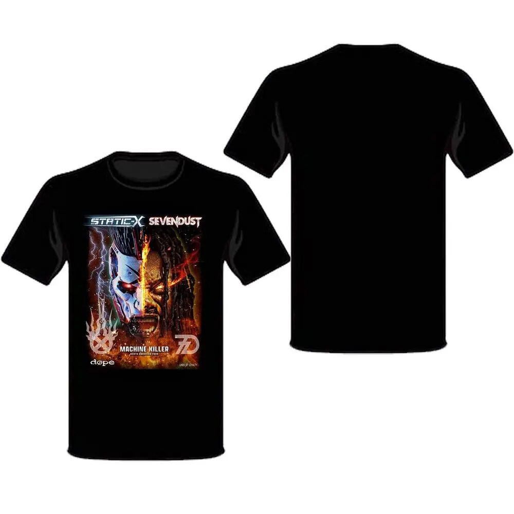 Sevendust StaticX Announce 2024 North American Tour TShirt All Size Colors