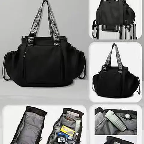 Versatile Cradle Travel Storage Women's Backpack, Travel Backpacks, Traveling Daypack, Organized Daypack, Durable Nylon Daypack, Adjustable Backpack, Casual and Simple Shoulder Bag, Suitable for Shopping, Travel Storage, Traveler Essentials Backpack