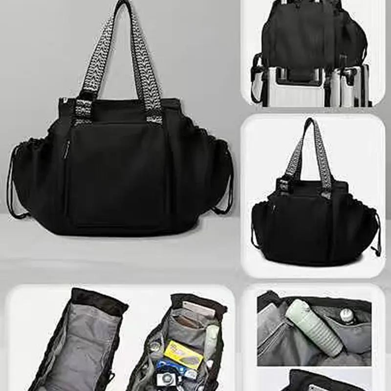 Versatile Cradle Travel Storage Women's Backpack, Travel Backpacks, Traveling Daypack, Organized Daypack, Durable Nylon Daypack, Adjustable Backpack, Casual and Simple Shoulder Bag, Suitable for Shopping, Travel Storage, Traveler Essentials Backpack