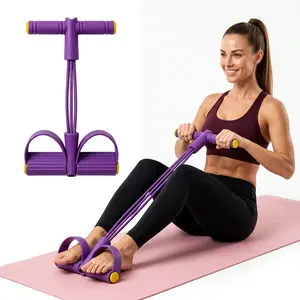 Multifunction Tension Rope,  Elastic Yoga Pedal Puller Resistance Band, Elastic Pull Rope Fitness, Full-Body Workout at Home Gym, Exercise Sit-up, Yoga, Abdominal Training
