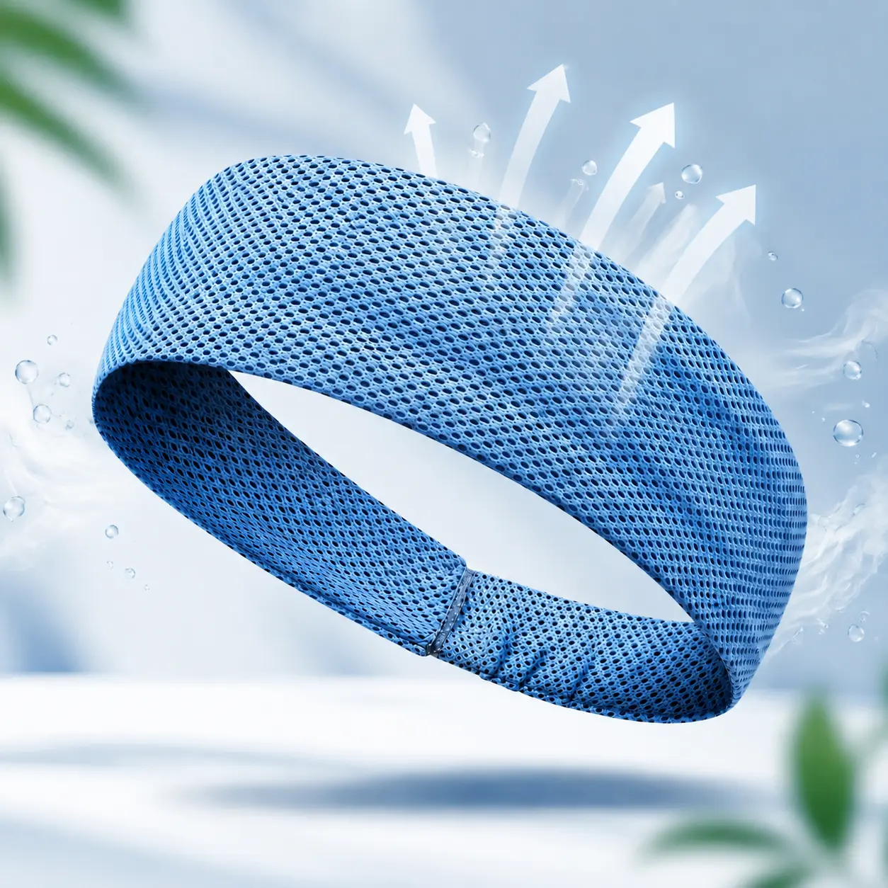 Cooling Sports Headband - Unisex Non Slip Sweatband for Running, Gym, Yoga, Fitness Training and Outdoor Workouts