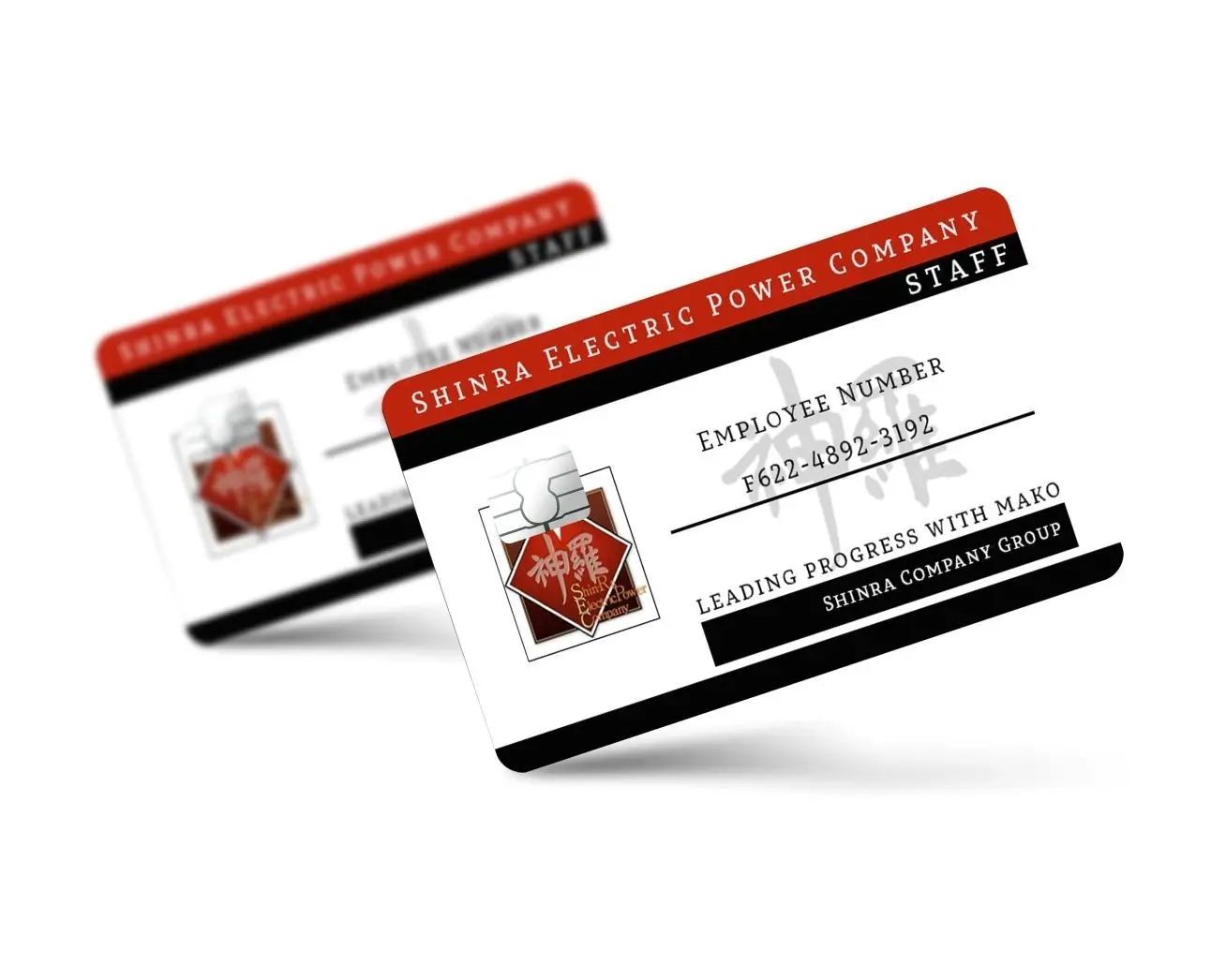 Final Fanta Shin Employee ID Card Credit Card Skin,Gift For Fan, Gift For Him.