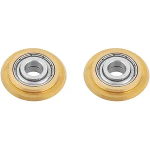 Titanium Coating Tungsten Carbide Tile/Glass Wheel Replacement 2 count Titanium Coating Tungsten Carbide Tile/Glass Wheel Replacement 2 count