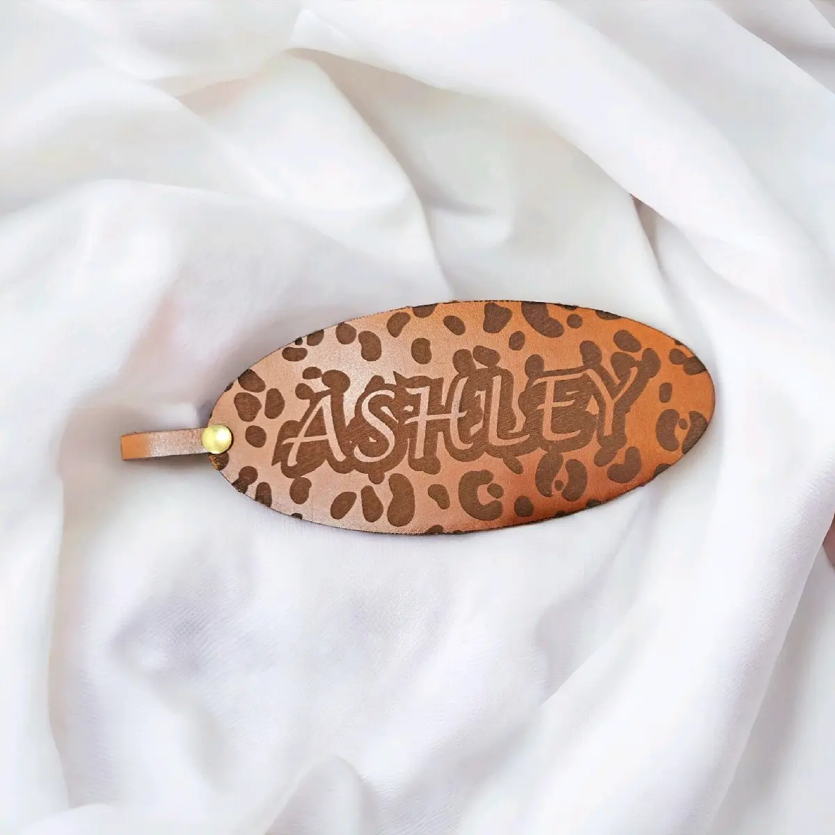 Engraved Leather Name Tags or Keychains - Customizable luggagecovers