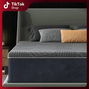 Belffin 12 Inch Gel Memory Foam Mattress Queen Size, Medium Firm Pressure Relief, CertiPUR-US Certified, with Removable Washable Cover, Mattress in a Box