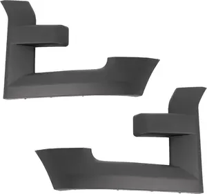 HECASA Pair Headlight Bezels Compatible with 2015-2017 Ford F150 Replacement for FL3Z17C754AA Headlamp Molding Cover Door Front Lamp Bezel Trim Plastic(PP) Matte Black Driver & Passenger Side