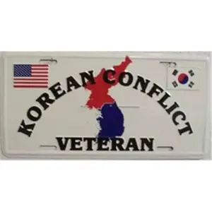 212 MAIN Korean War Veteran Theme Personalized Car Plate, Durable Aluminum Vehicle Accessory - LP-120, LP-592 (Metal License Plates for Vehicle Use)