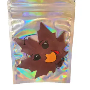Black Orchid scented Brown/Red/Orange Maple Leaf Wooden Freshie