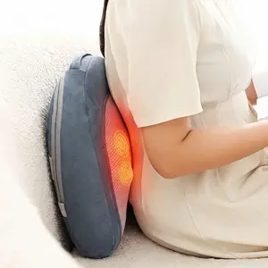 Heated Shiatsu Massage Pillow Deep Kneading Neck Back Waist Full Body Relief Home Office Use#MassagePillow #NeckMassager #BackPainRelief #HomeRelaxation #BodyMassageTool