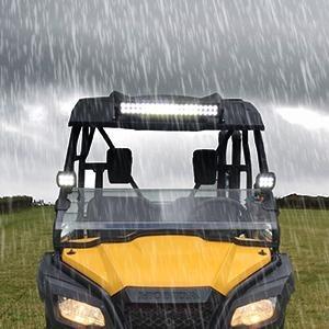 Nilight 2PCS Side Pillar Mounting Brackets LED Metal Mounting Brackets for UTV Off Road 2014-2018 Polaris RZR XP 1000 RZR 900, 2 Years Warranty (90045B) Black