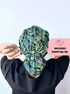 DuoStyle Scrub Hat - Midnight Tropics