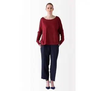 Valerie Vegan Suede Tee // Burgundy