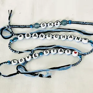 Adjustable String and Bead Kpop Friendship Bracelet