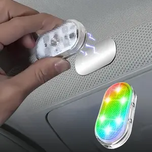 6 LED Car Touch Sensor Light, Magnetic Car Interior Light, Color Changing Car Interior Ambient Light, Touch Sensor Car Interior Decorative Light