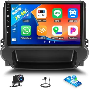 Android 15 Car Stereo for Chevrolet Malibu 2009-2014 with Carplay Android Auto Mirror Link 9 inch Touchscreen with GPS Navigation WiFi 26UI Bluetooth FM Backup Camera