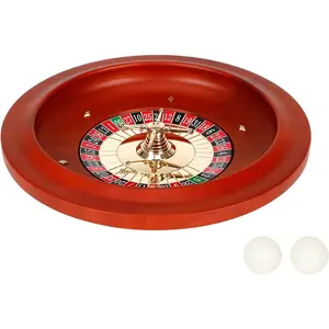 11 inch Solid Wood Wooden Roulette Wheel for Adults, Professional Roulette Board for Home Game Night Party