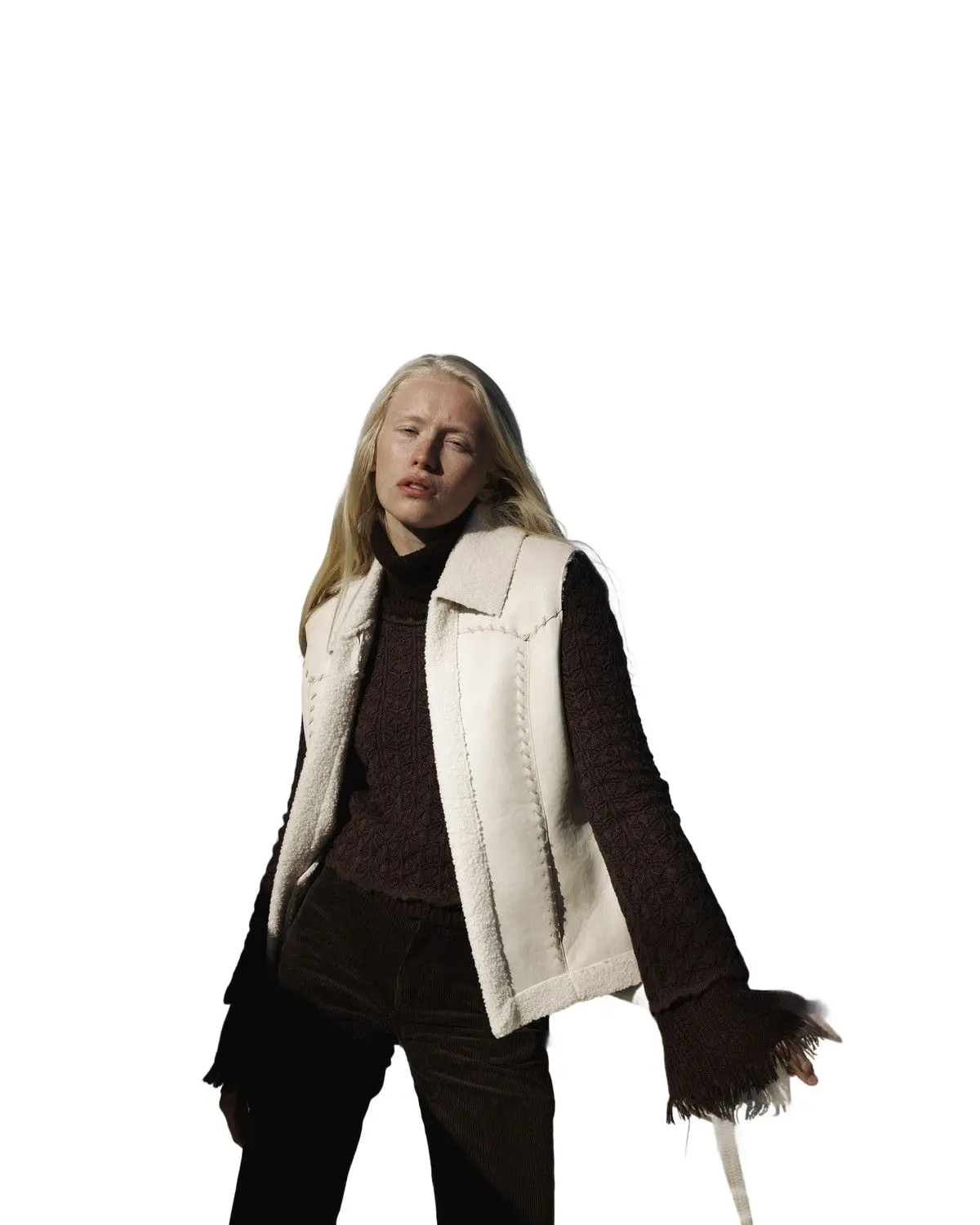 Cripple Creek Women's Women'S Shearling Faux Suede Vest - Cr18947-209