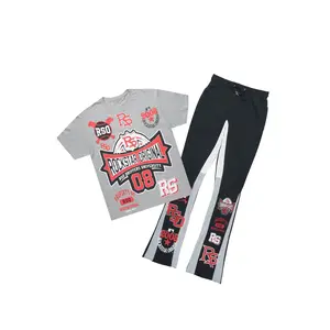 Mavrix Heather Grey T-Shirt/Relaxed Track Set