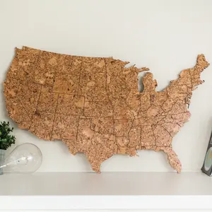 GEO 101 Design - Cork Map of the United States - Large Size
