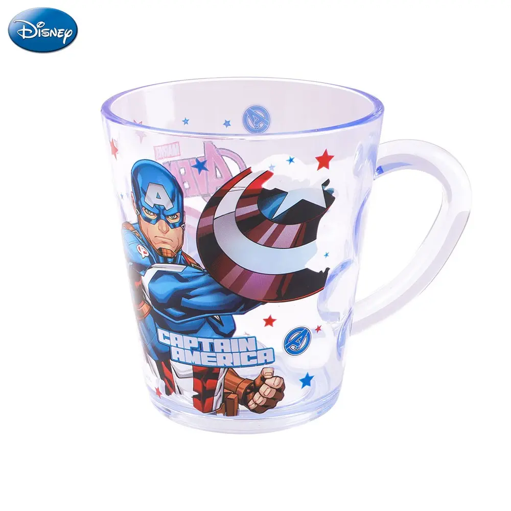 Marvel Captain America 260ML Mug, Officially Licensed Plastic Crystal Cup, Durable Water & Coffee Holder, Perfect for Parties & Gifts, Drinkware