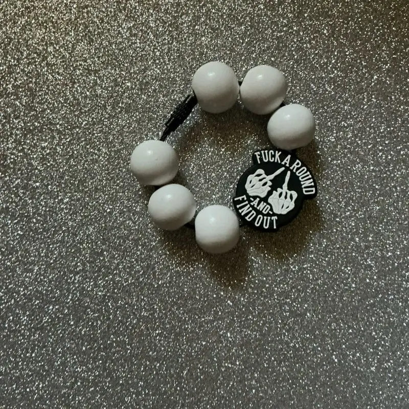 Title:  “F*** Around and Find Out” Beaded Stanley Cup Charm – Bold Attitude Accessory