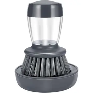 Soap Palm Brush Storage Set, 1 Piece Kitchen Brush with Bracket for Cleaning Pots, Pans and Sinks Scrub Brush Kitchen Scrub Brush