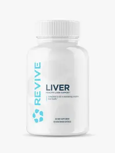 Revive Liver Health Supplement with Milk Thistle & N-Acetyl-Cysteine for Healthy Liver Function & Overall Wellness 120 Capsules