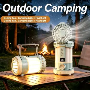 Newly Upgraded 3-in-1 Solar Camping Fan Lantern | Ultra Long Lasting Emergency Light for Outdoor Camping, Road Trips & Home Emergencies This versatile all-in-one camping gear covers all your outdoor and power outage needs perfectly!