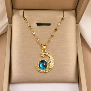 Women's Star - Moon - Starry Sky Necklace | Full - Diamond Light Luxury Collarbone Chain